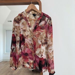 Floral sheer blouse!